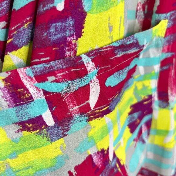 Melissa McCarthy Seven7 Sleeveless Abstract Print Dress Size 2X Plus Boho - Picture 3 of 10